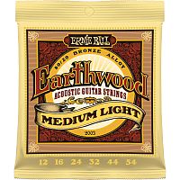 ERNIE BALL 2003 Earthwood Medium Light 80/20 Bronze Acoustic Guitar Strings - 12-54 Gauge